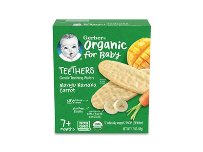 Gerber Organic Mango Banana Carrot Teethers 48g