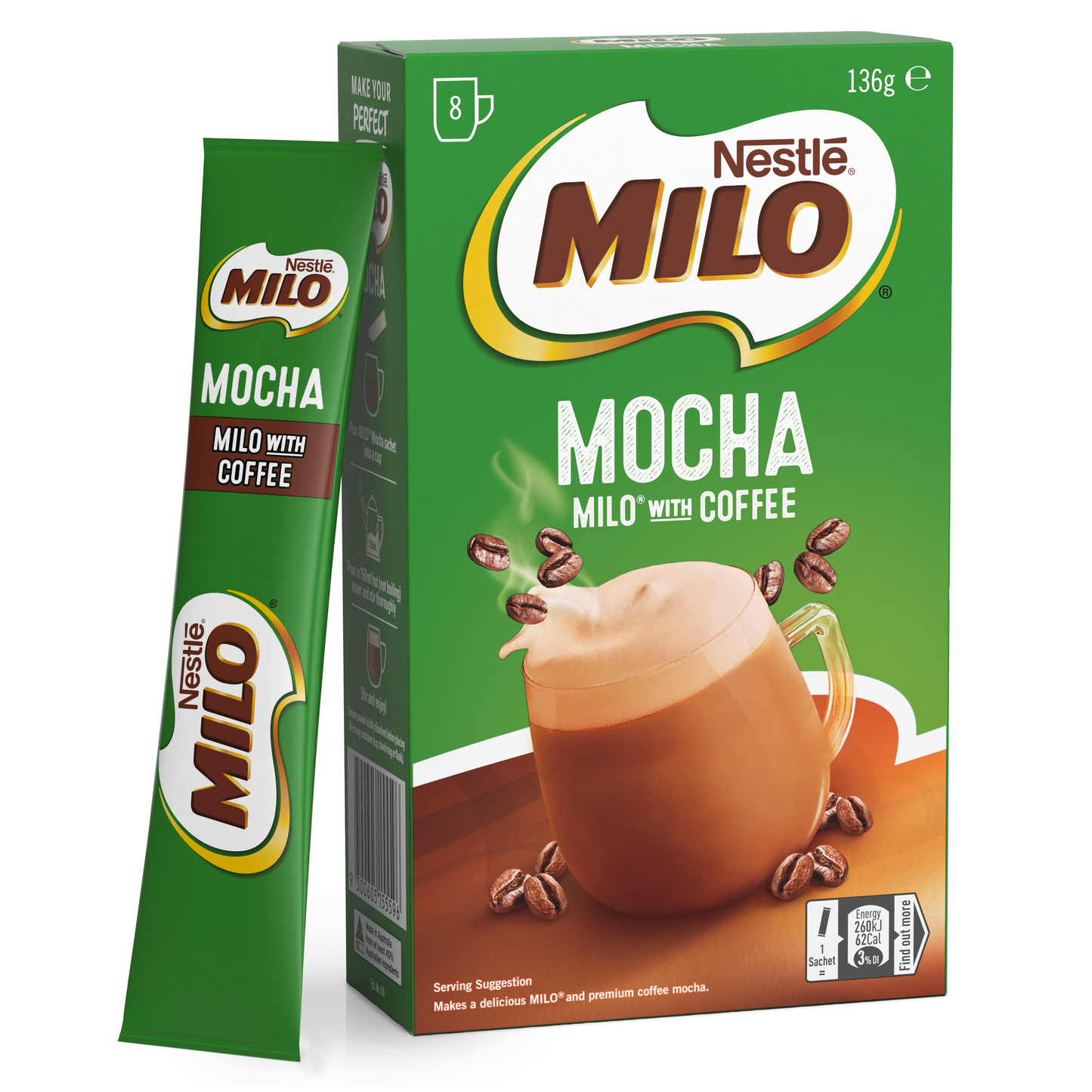 Nestle Milo Mocha, 8 Sachets