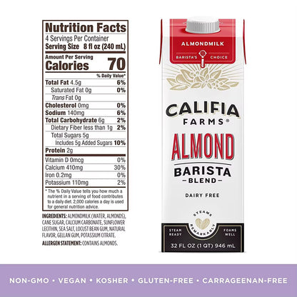 Califia Farms Almond Barista Blend 1L