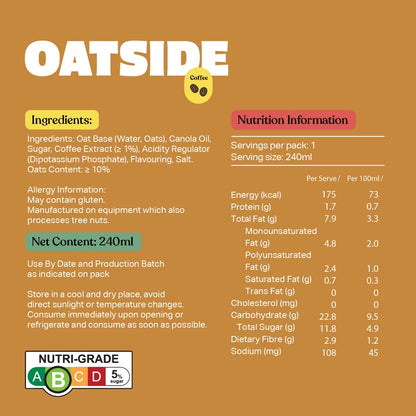 Oatside Caffé Latte 240ml