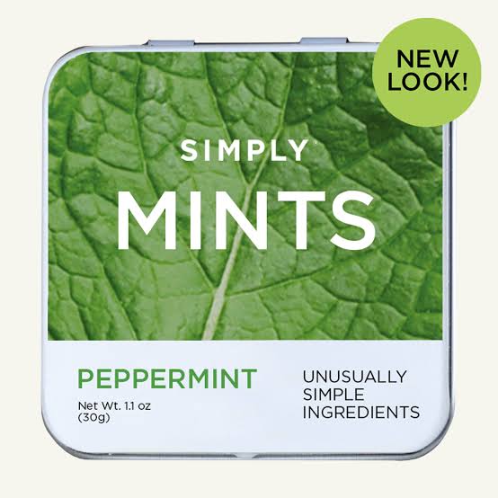 Simply Gum Peppermint Mints 30g
