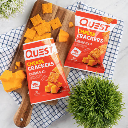 Quest Nutrition Cheddar Blast Cheese Crackers 10g