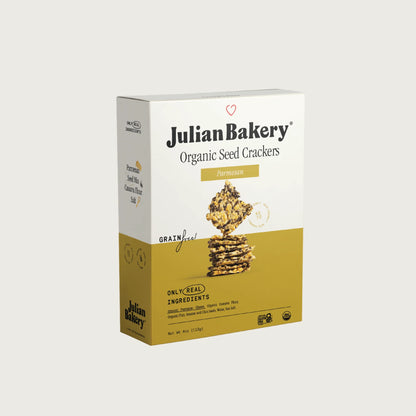 Julian Bakery Parmesan Organic Seed Crackers