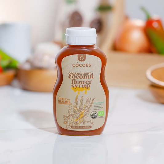 CÓCOES Organic Coconut Flower Syrup, Lite 380g