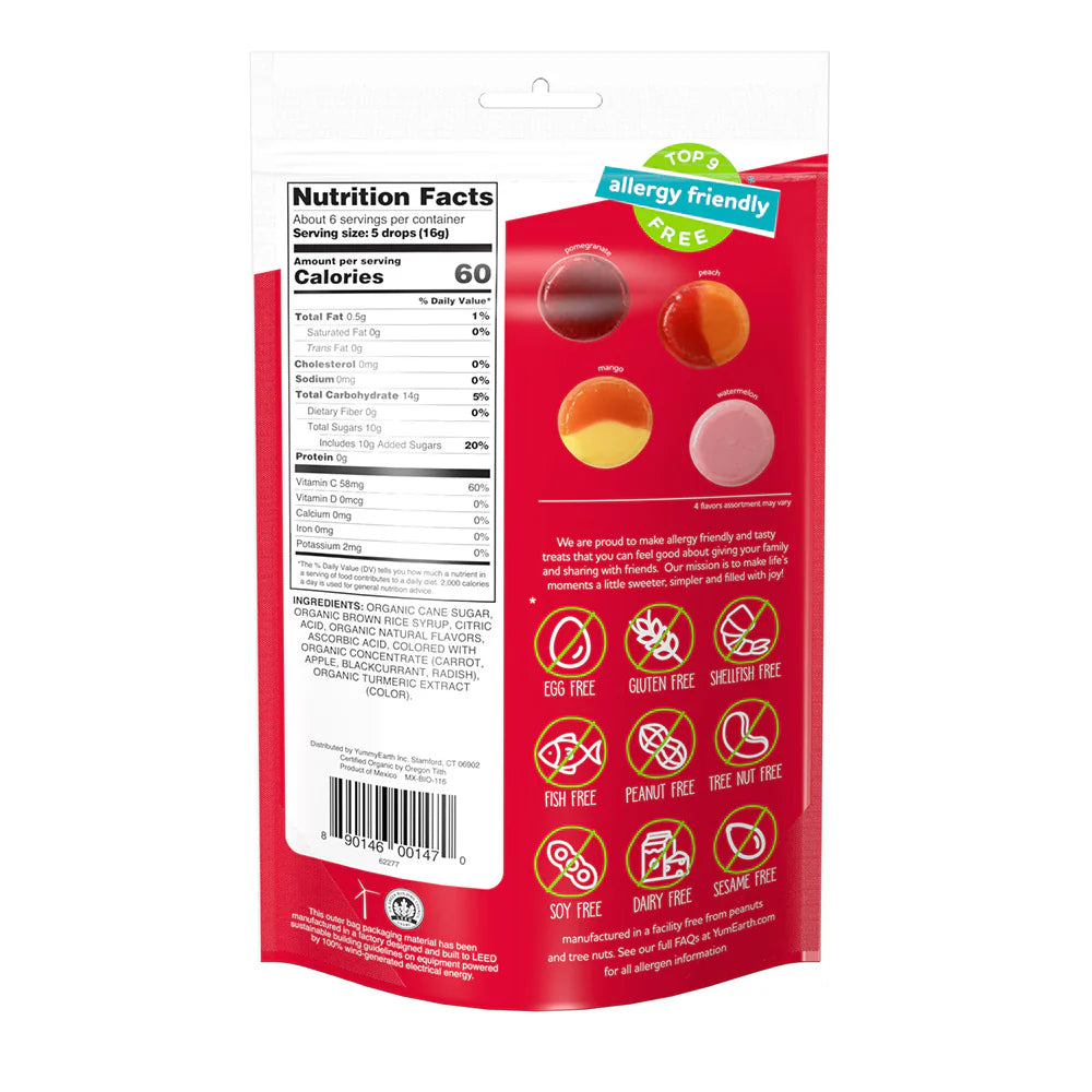 YumEarth Organic Fruit Hard Candies 93.6g