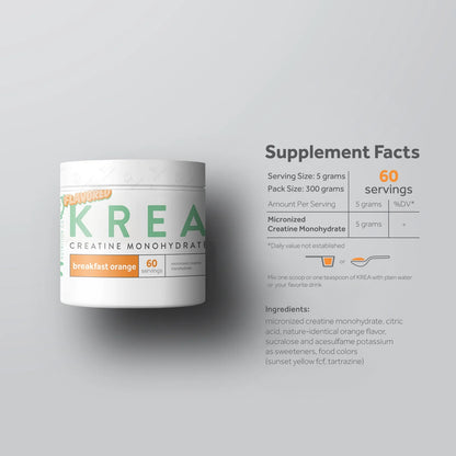 Wheyl Nutrition Krea Breakfast Orange Creatine Monohydrate 300g