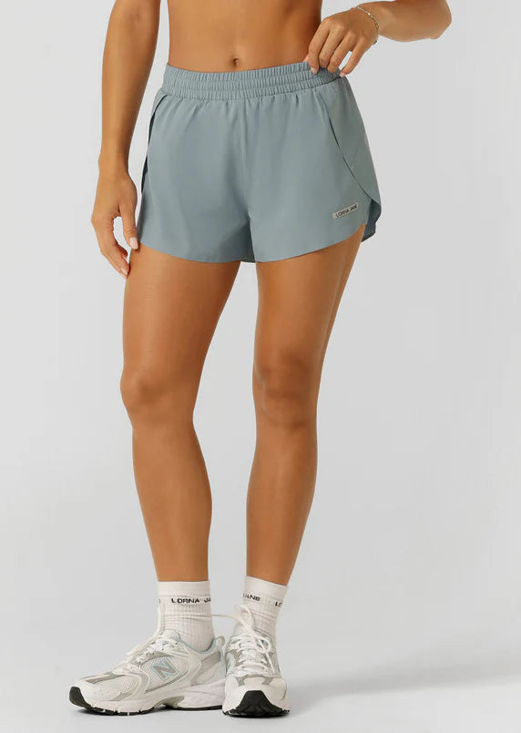 Lorna Jane Deep Arctic Lightspeed Phone Pocket Run Shorts