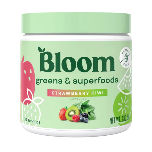 Bloom Greens & Superfoods 30 Servings- Strawberry Kiwi