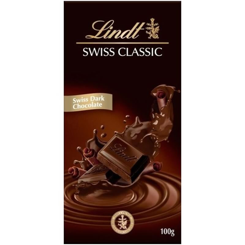 Lindt Swiss Classic Dark Chocolate 100g