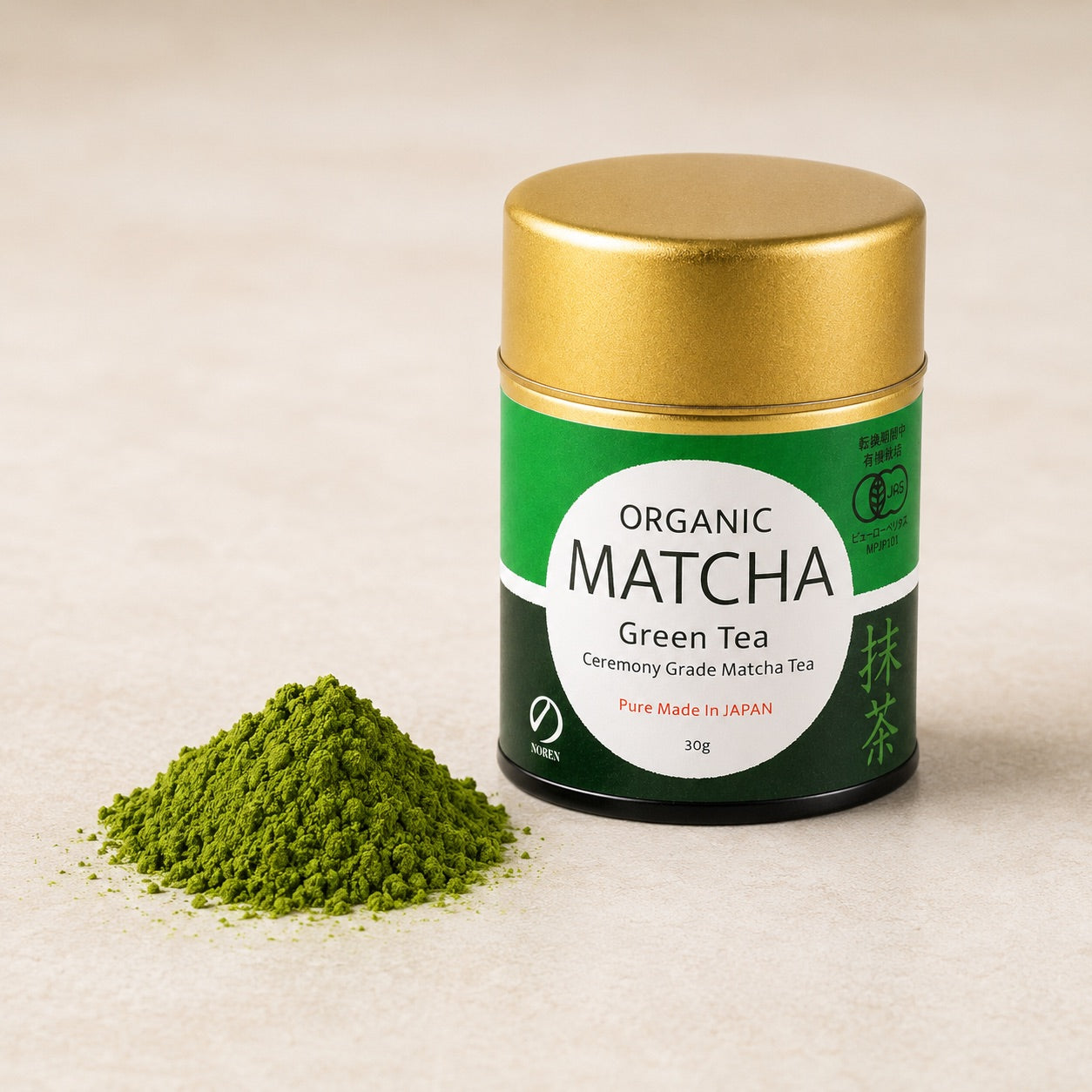 Noren Organic Ceremony Grade Matcha Powder 30g