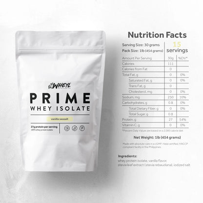 Wheyl Prime Vanilla Seasalt Whey Isolate