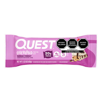 Quest Nutrition Overload Sundae Funday Protein Bar 63g, 1 Bar