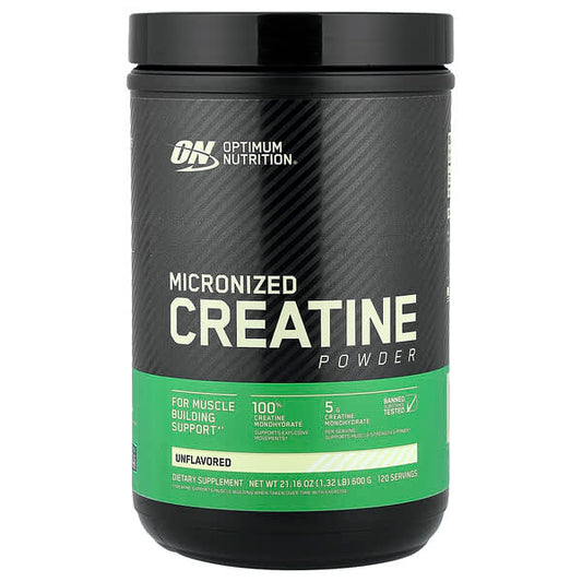 Optimum Nutrition Unflavored Micronized Creatine Powder 600g