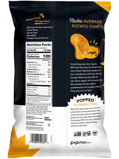 Popchips Nacho Potato Chips 142g