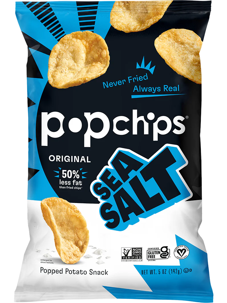 Popchips Original Sea Salt Potato Chips 142g