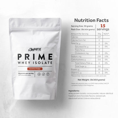 Wheyl Prime Hazelnut Fudge Whey Isolate