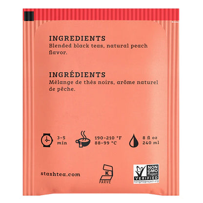 Stash Peach Black Tea, 20 Tea Bags