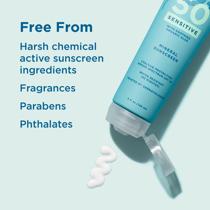 Blue Lizard Sensitive Mineral Sunscreen SPF50, 148ml
