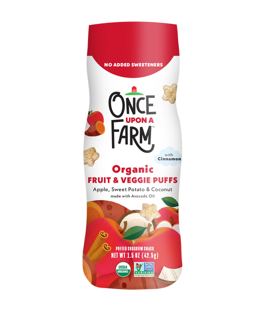 Once Upon a Farm Organic Fruit & Veggie Puffs 42.5g