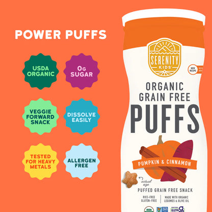 Serenity Kids Organic Grain Free Puffs 42g