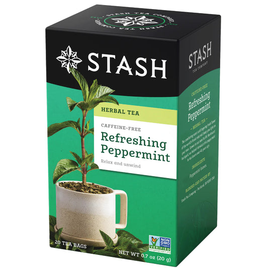 Stash Refreshing Peppermint Herbal Tea, 20 Tea Bags