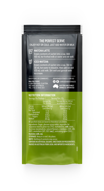 Arkadia Matcha Latte 136g