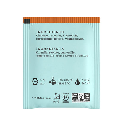 Stash Cozy Cinnamon Vanilla Herbal Tea, 18 Tea Bags