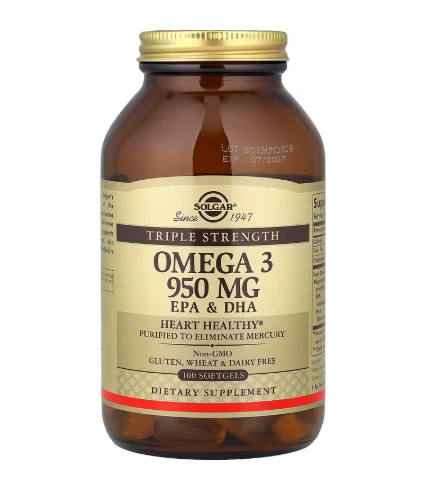 Solgar Triple Strength Omega-3 950mg, 100 Softgels