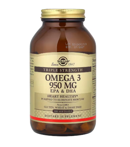 Solgar Triple Strength Omega-3 950mg, 100 Softgels