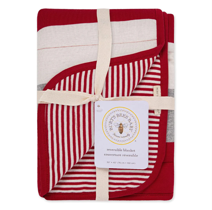 Burt's Bees Baby Organic Baby Reversible Blanket 76cm x 102cm