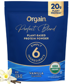 Orgain Perfect Blend Vanilla Plant-Based Protein Powder 350g