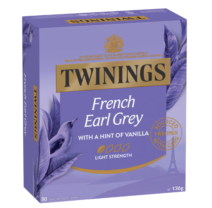 Twinings French Earl Grey, 80 Tea Bags