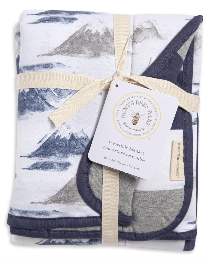 Burt's Bees Baby Organic Baby Reversible Blanket 76cm x 102cm