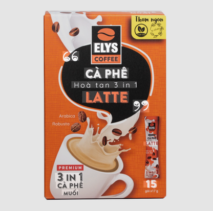 Elys 3 in 1 Instant Coffee, 15 Sachets