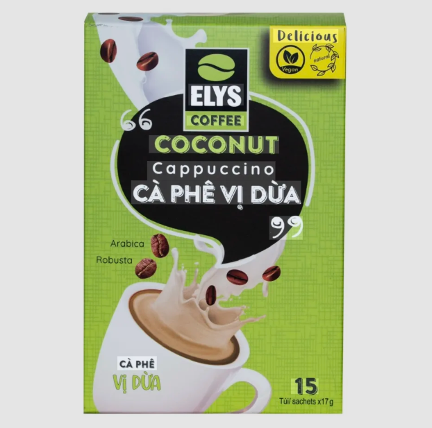 Elys 3 in 1 Instant Coffee, 15 Sachets