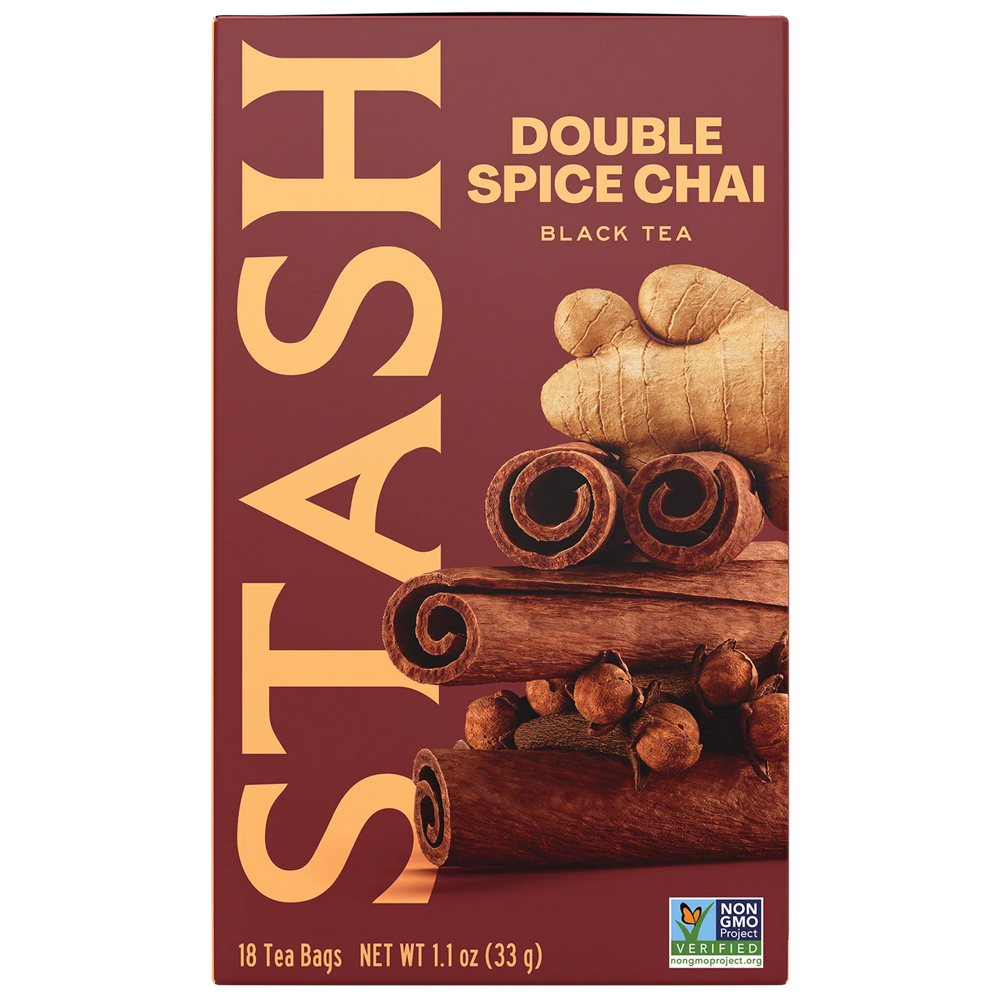 Stash Double Spice Chai Black Tea, 18 Tea Bags