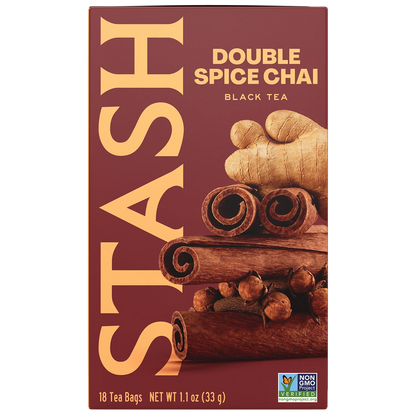 Stash Double Spice Chai Black Tea, 18 Tea Bags