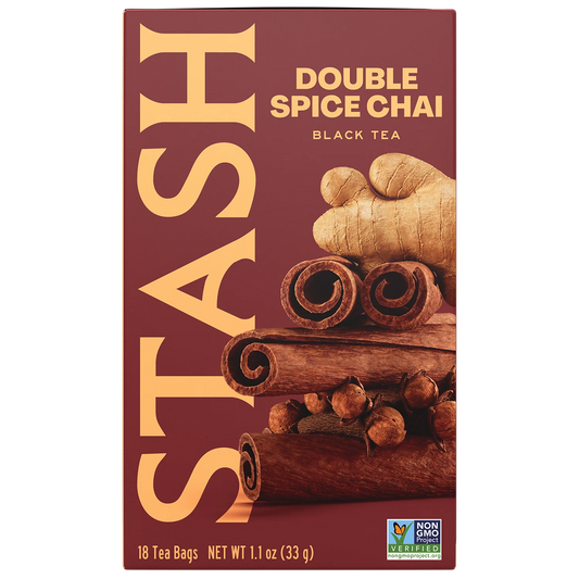 Stash Double Spice Chai Black Tea, 18 Tea Bags