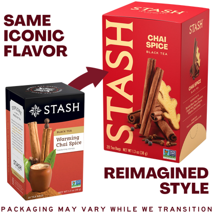 Stash Warming Chai Spice Black Tea, 20 Tea Bags