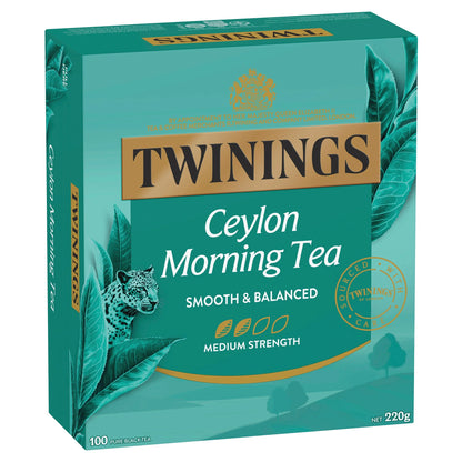 Twinings Ceylon Morning Tea, 100 Bags