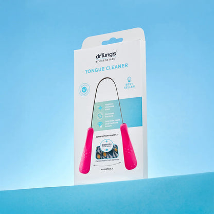 Dr. Tung's Stainless Steel Tongue Cleaner w/ Travel Pouch