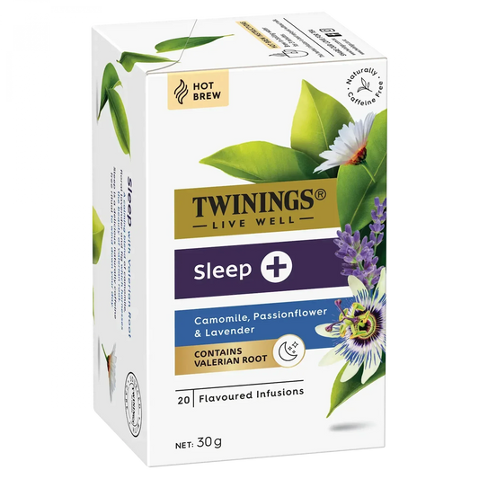 Twinings Live Well Sleep+, 20 Tea Bags Camomile, Passionflower & Lavender