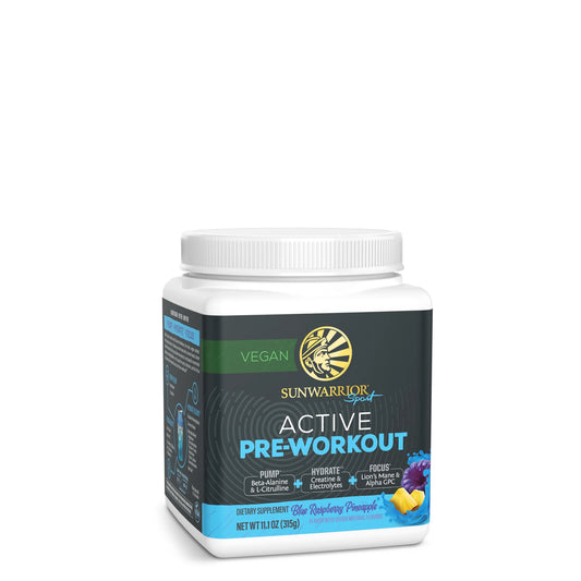 Sunwarrior Active Pre-Workout, Blue Raspberry Pineapple 315g