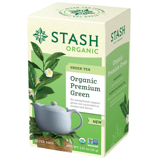 Stash Organic Premium Green Tea, 16 Bags