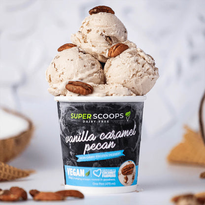 Super Scoops Vanilla Caramel Vegan Ice Cream