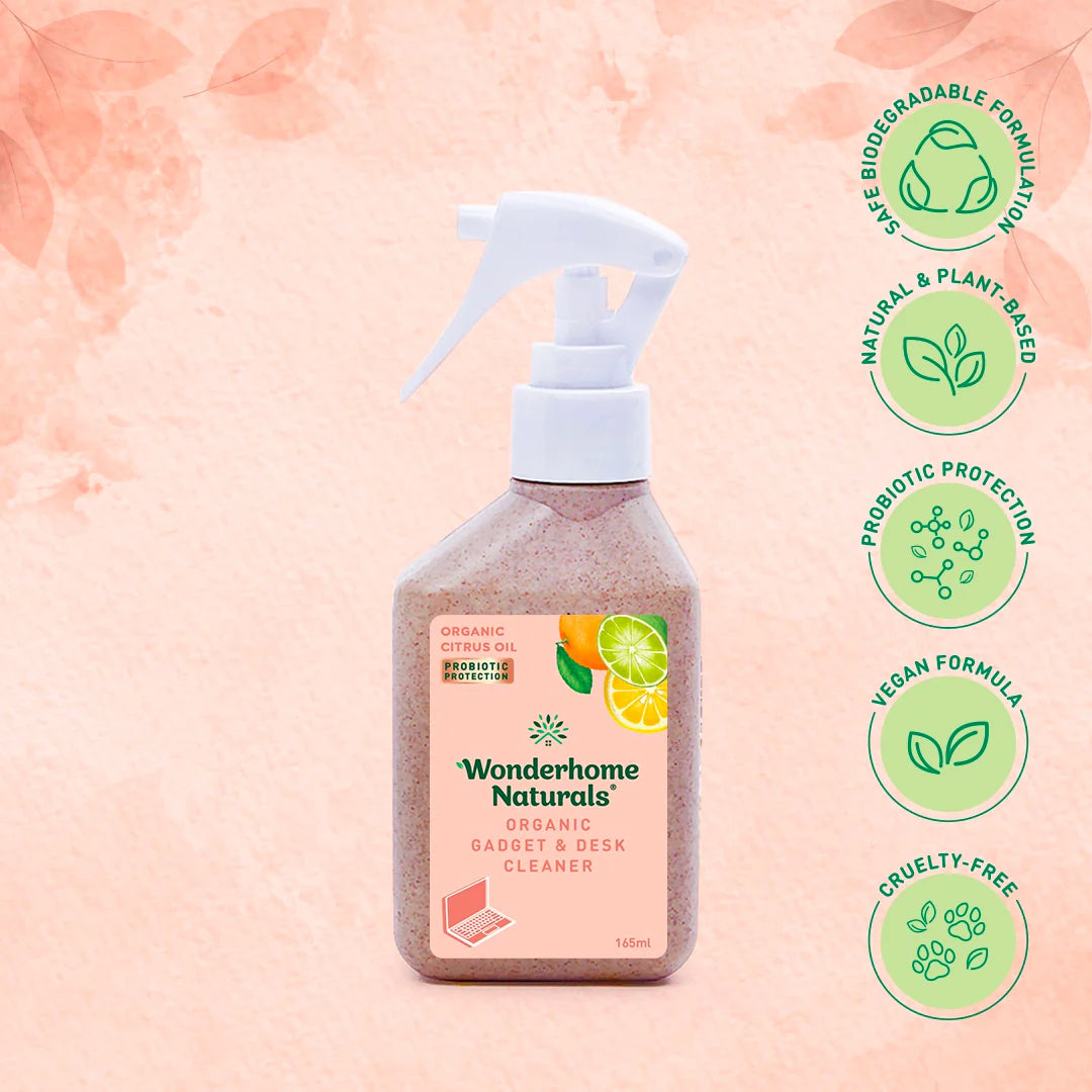 Wonderhome Naturals Organic Gadget & Desk Cleaner Citrus Oil 165ml