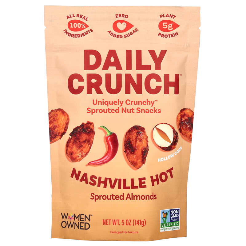 Daily Crunch Nashville Hot Sprouted Almonds 141g
