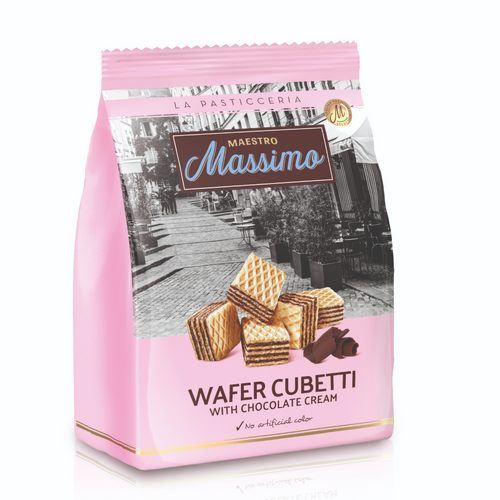Maestro Massimo Wafer Cubetti Yogurt & Raspberry