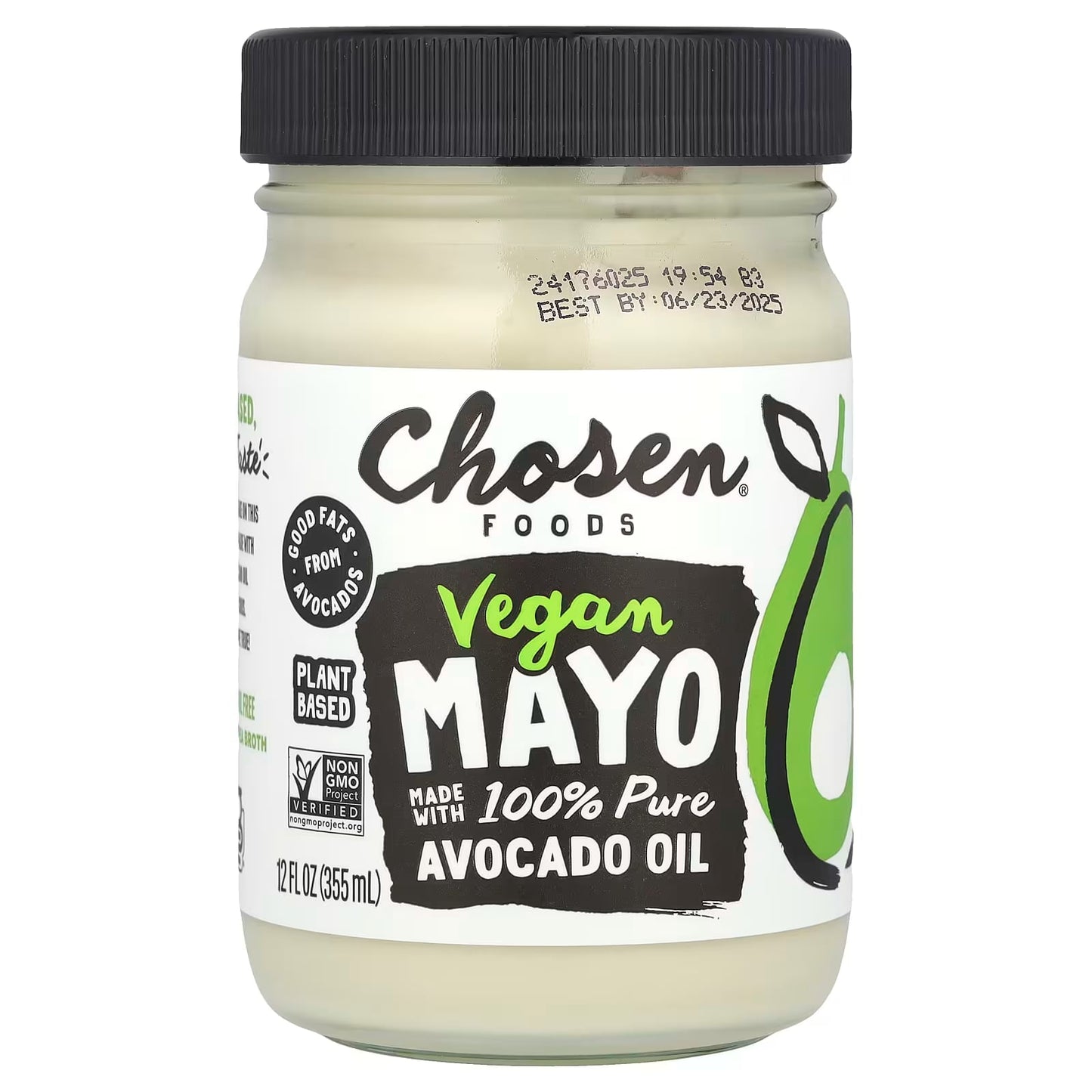 Chosen Foods Avocado Oil Vegan Mayo 355ml