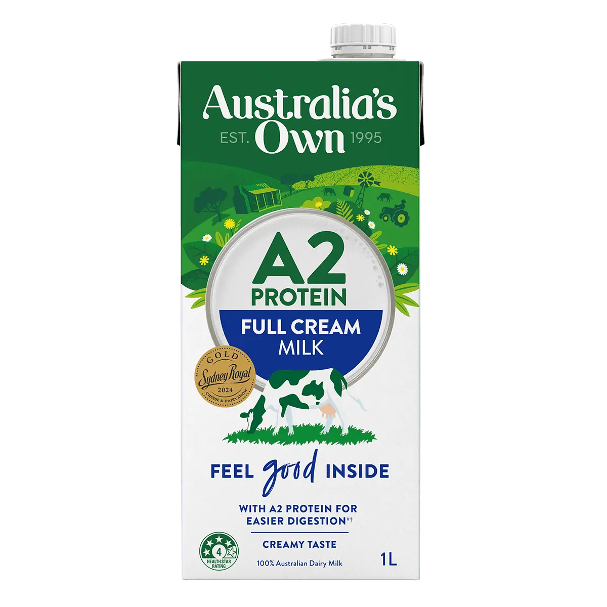 Australia's Own A2 Protein Full Cream Milk 1L